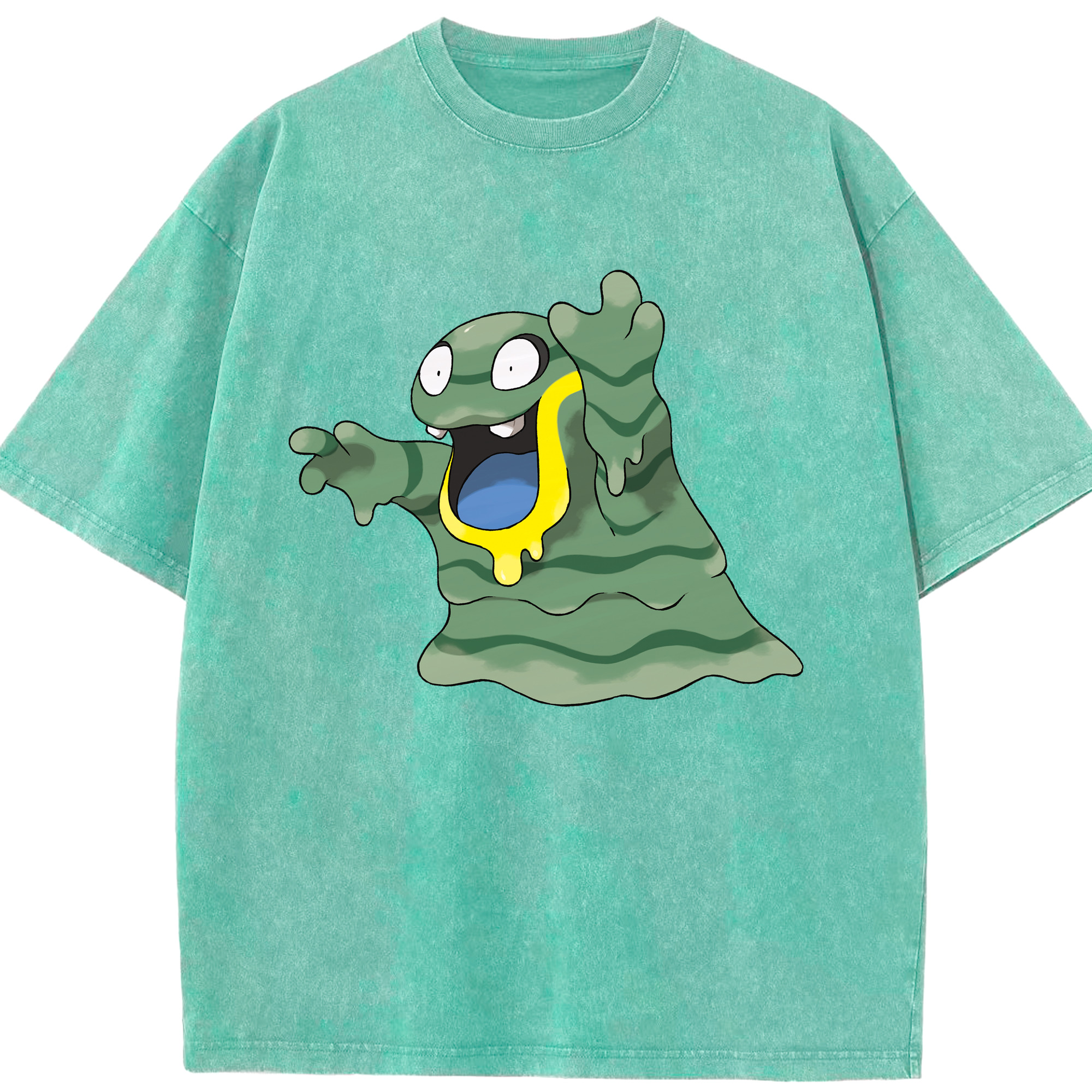 （画像用） ポケットモンスター Pokémon 綿100% ヴィンテージ風 半袖Tシャツ（フロントプリント）